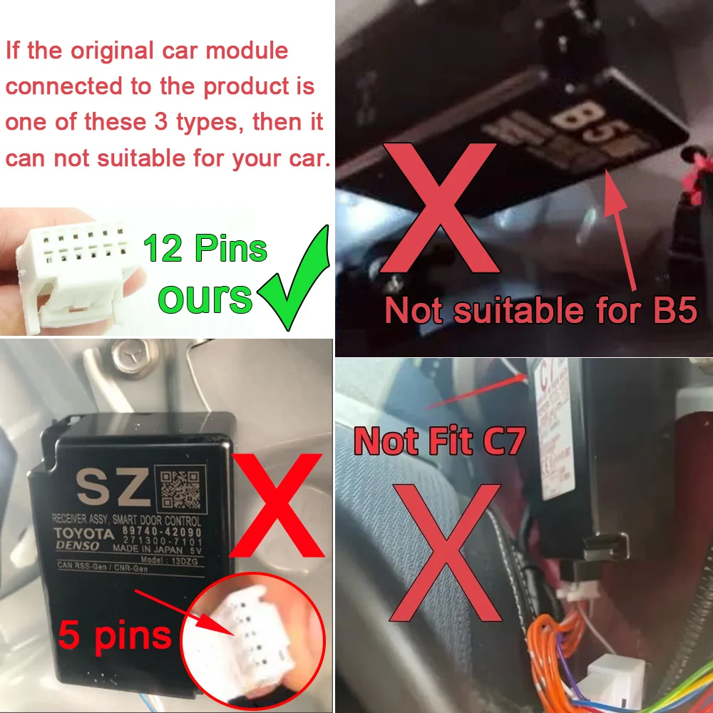 Smart Car TPMS Sistemi di monitoraggio della pressione dei pneumatici Allarme di sicurezza automatico per Toyota Camry XV70 2018 2019 2020 2021 2022