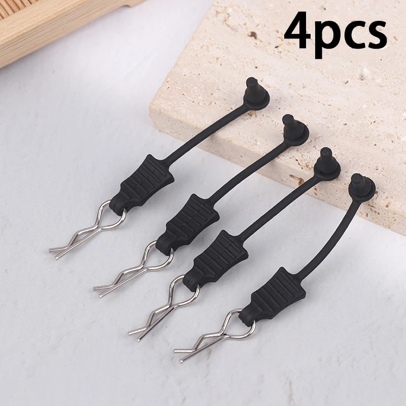 4Pcs Rubber Body Clip Retainer Kit For RC Body Clips With Pull Tabs Car Clips R Clips Car Clips R Clips Car Anti-loss Buckle