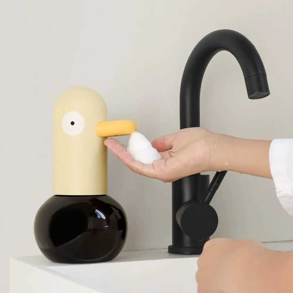 Automatic Induction Automatic Soap Dispenser Rechargeable Cute Duck Smart Hand Sanitizer Foam Shampoo Dispenser