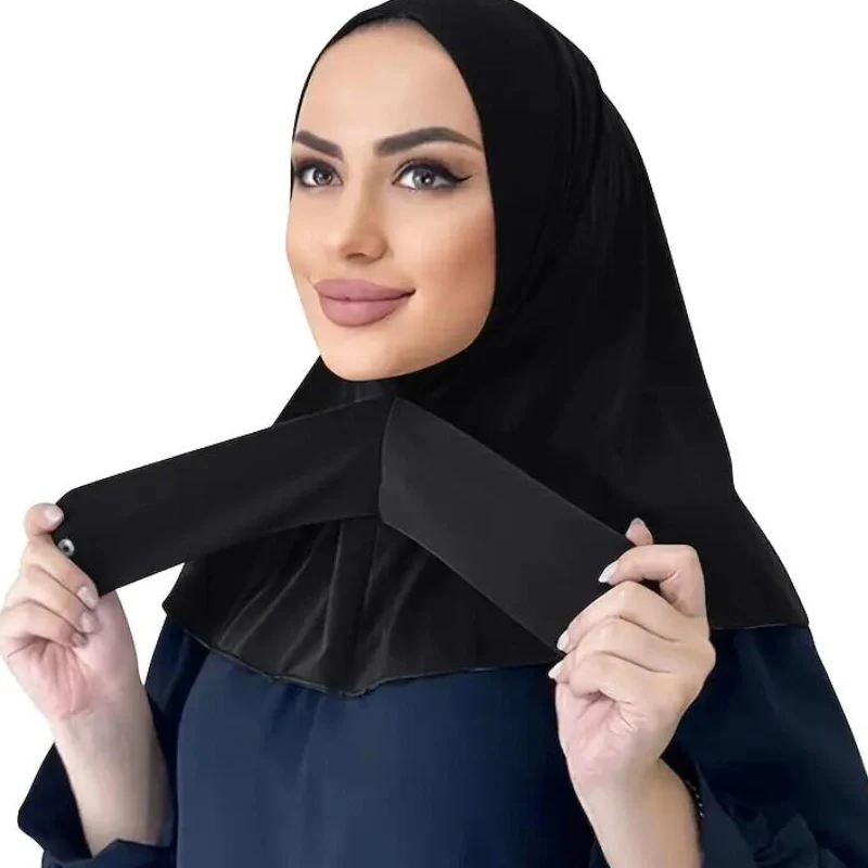 Modal Bonnet Hijab Sport Scarf for Woman Elastic Adjustable with Tie-Back for Stylish All-Day Comfort Durability Instant Hijabs