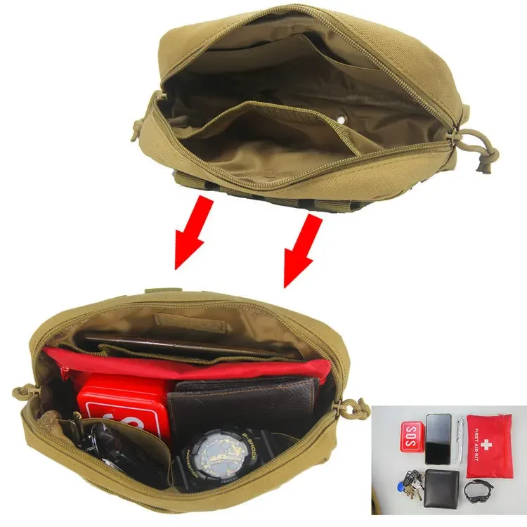 Molle EDC Pouch Waist Pack Bag Outdoor Travel Hiking Camping Hunting Tools Accessories Small Handbag Utility Organizer Bags