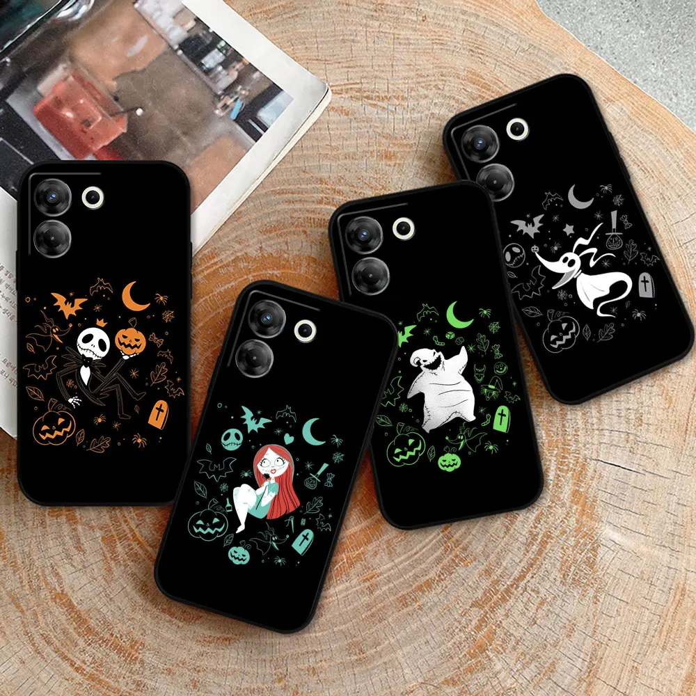 Disney The Nightmare Before Christmas Case For Infinix Tecno Camon 20 19 16 Pova 6 5 4 Neo 2 Smart 8 7 6 Zero 30 20 8 Pro Cover