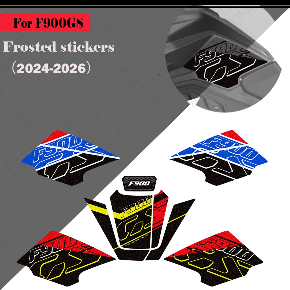 For F900GS F900 GS F 900 2024 2025 2026 Motorcycle Tank Pad TankPad Cap Grips Gas Fuel Knee Stickers Decals Protector
