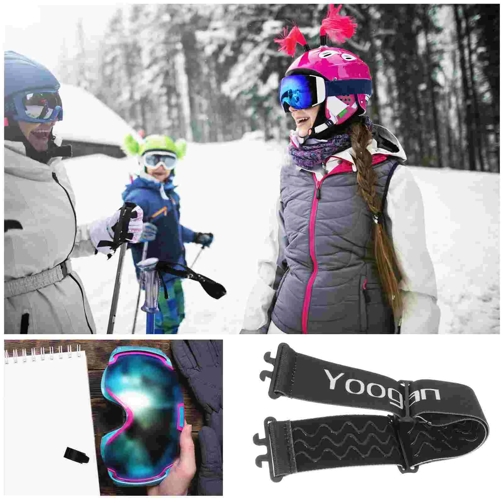 Sangle pour lunettes de ski, élastique, portable, accessoires de sport, pratique, support pour lunettes