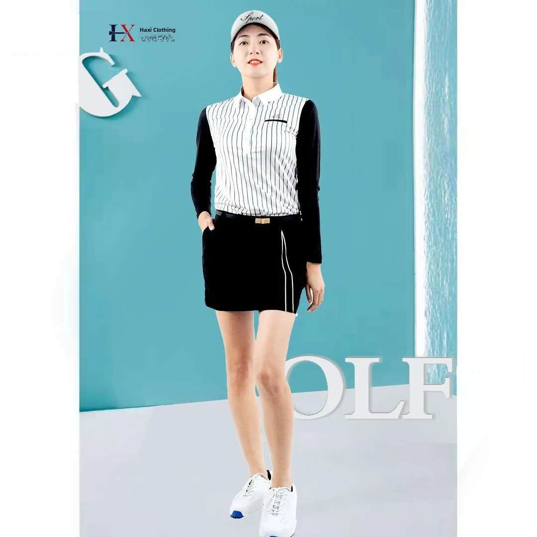 

Women's Han Bear Golf Clothing Ice Silk T-irt ortsve Set Comfortable Breathable Golf Outfit for Ladies