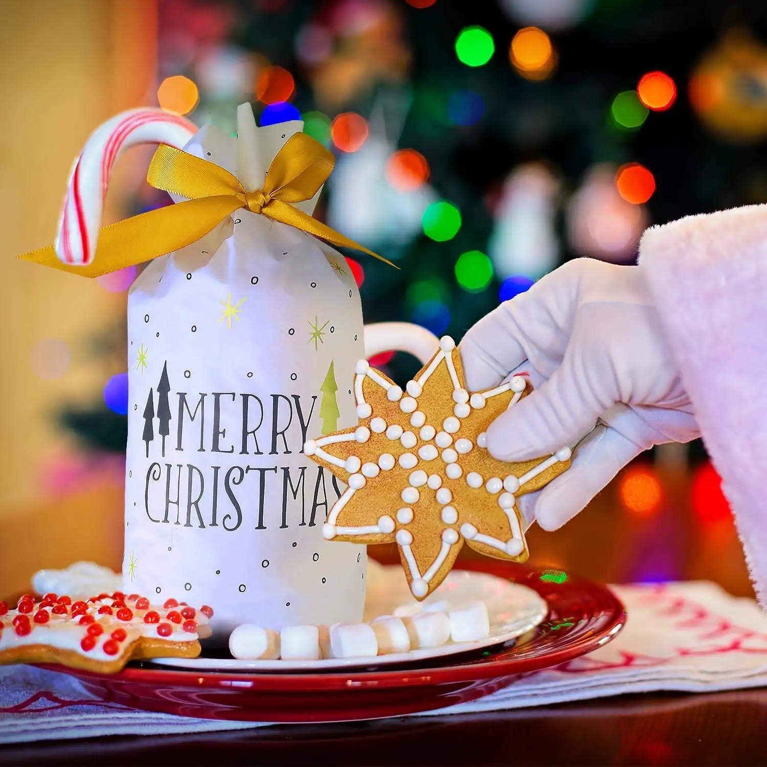 

Christmas Gift Drawstring Bags Christmas Gift Bag Festival Bags Gift Bags Plastic Bag Christmas Treat Bags