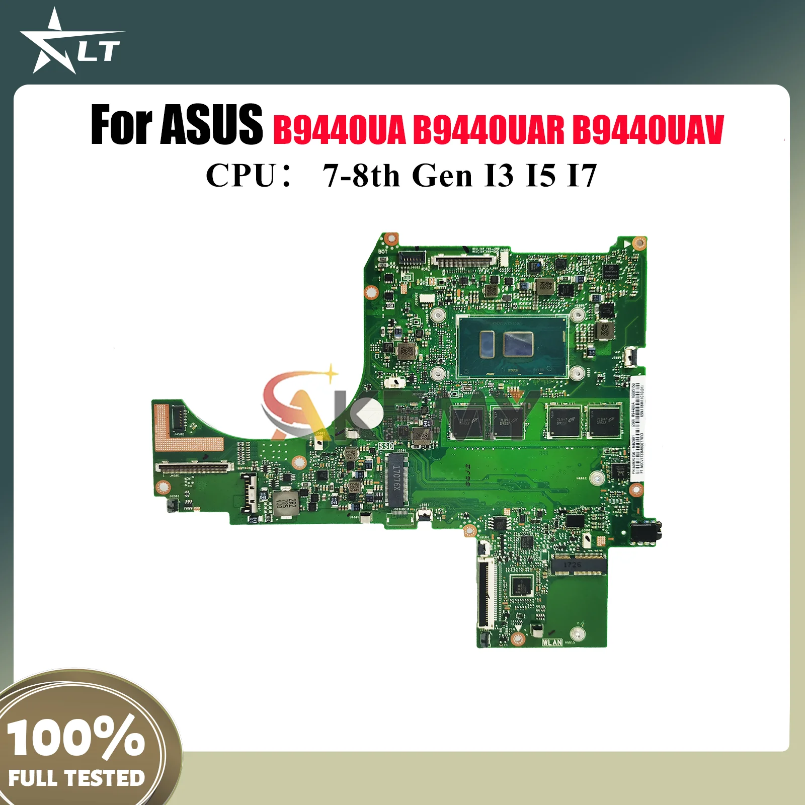 

B9440UA Материнская плата для ноутбука ASUS ExpertBook B9440UAR B9440UA B9440UAV B9440U Материнская плата с процессором I3 I5 I7 100% tests OK stk