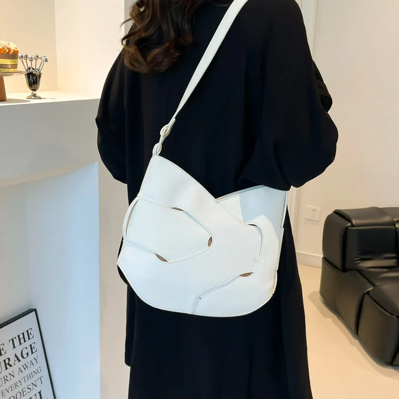 

Luxury Designer Bag Fashion Women's PU Leather Shoulder Bag Minimalism Solid color Crossbody Bags for Women Ladies Handbag