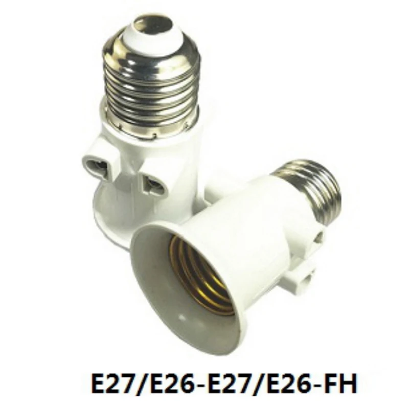 E27 Split Flame Head Converter Plug Connector E27 Lamp Adapter Lamphouder Basis Socket Conversie Verlichtingsaccessoires