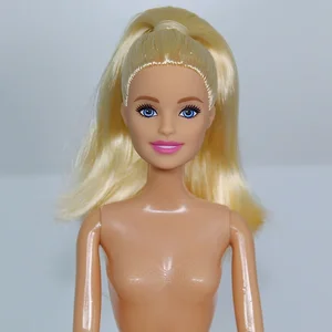 باربي الأميرة عارية الدمى للفتيات تلبيس اللعب المفاصل المنقولة مع الجسم الرئيسي الشعر الملون لعب البيت الموضة 1: 6 30 سم أعلى 8 مبيعات دمية امرأة عارية - No8