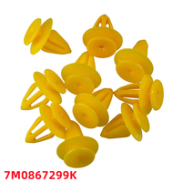 20Pcs For 10MM Hole Car Push Retainer Rivet Fastener Clip Auto Plastic Rivet Door Panel Clips 7M0867299K D35
