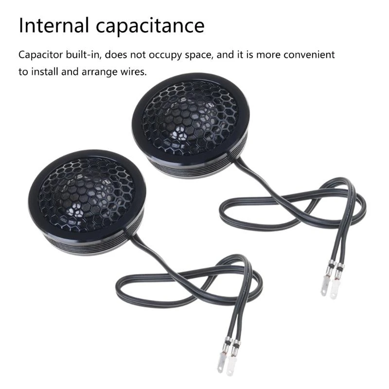 

96GB 2PCS Auto Sound System Tweeters 150W 4Ohm High Frequency Loudspeakers Auto Sound Upgrades Tweeters Simple to Use for Car