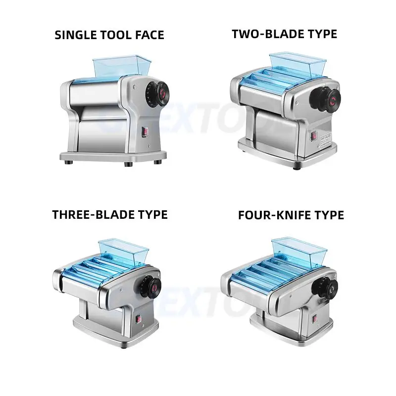 Stainless Steel Electric Italian Noodle Making Machine Slicer Dumpling Press Noodle Machine Italian Noodle Drum Hanger Dough Cut