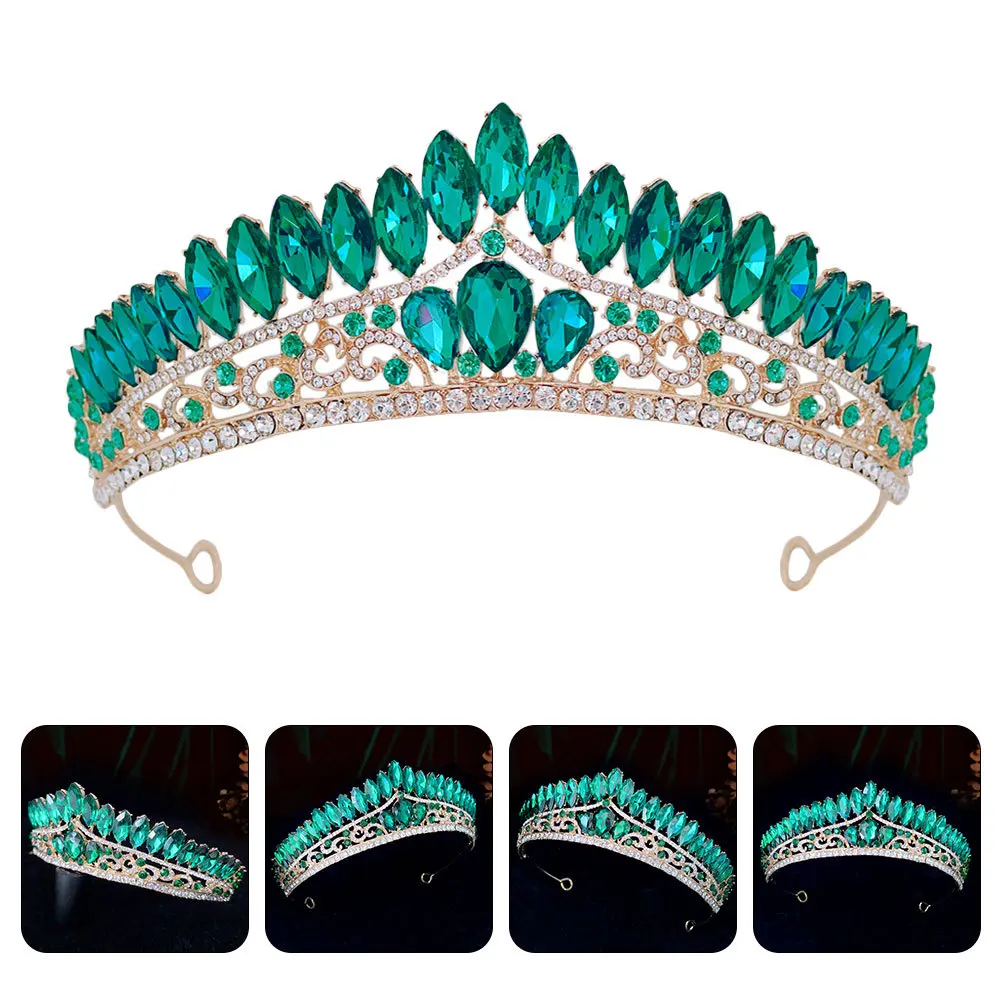 

Rhinestone Crown Bridal Tiara Sparkling Wedding Headpiece Elegant Tiara Headband for Bride Party Accessories Bridal Headband