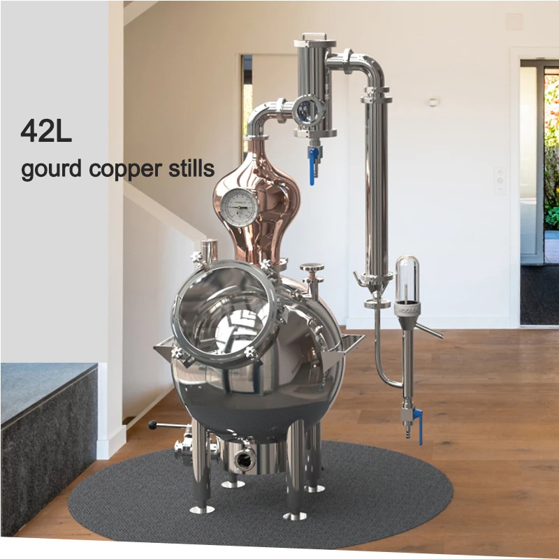 42L Gourd Shaped Distiller Home Brewing And Wine Making Barware Brewer Tools Apply To Brandy Whiskey Beer Distillation Equipment