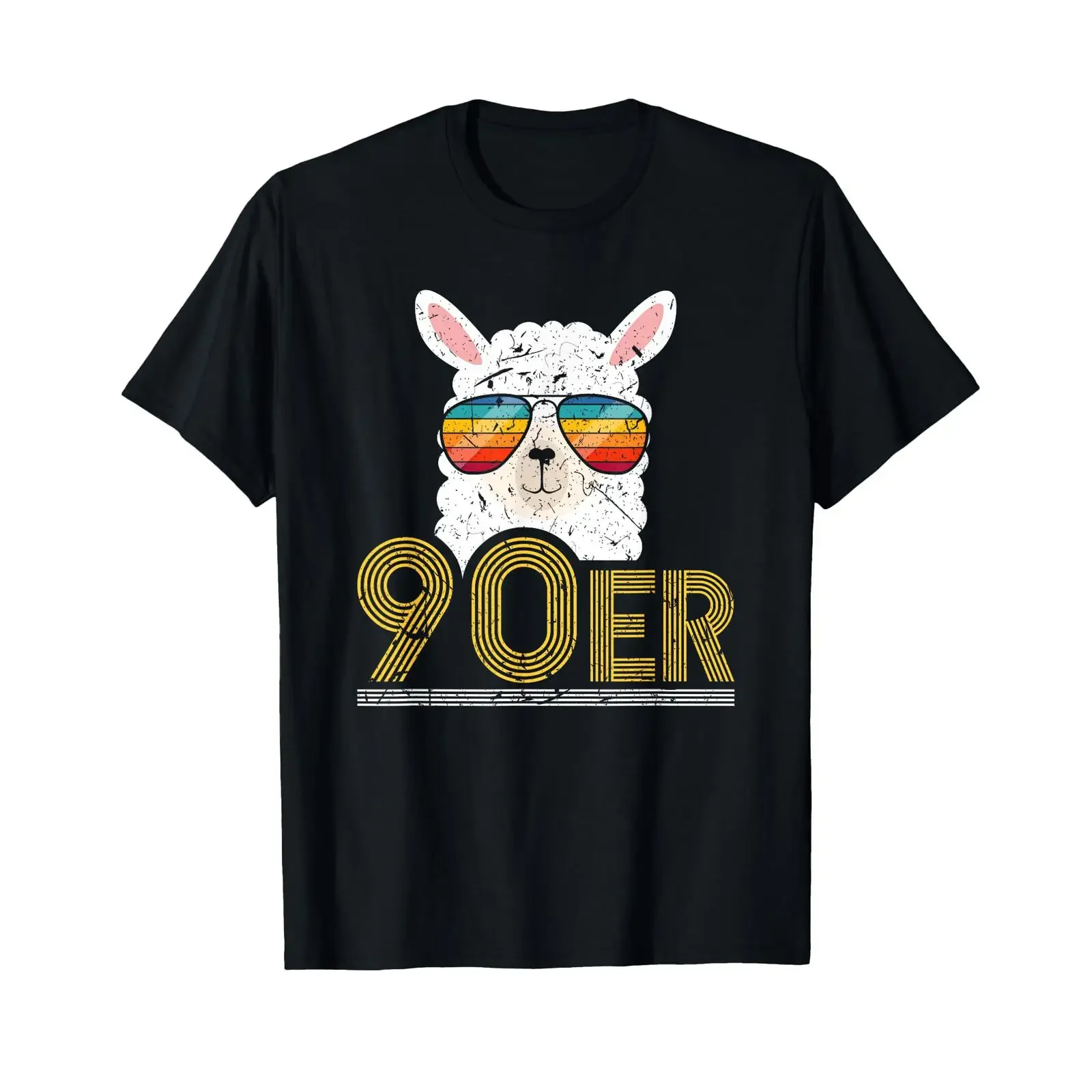 Das ist mein 90er-Jahre-Kostüm-Alpaka-T-Shirt im Vintage-Stil, leicht gewaschen, Designerkleidung, Streetwear-Grafik-Top für den Alltag.