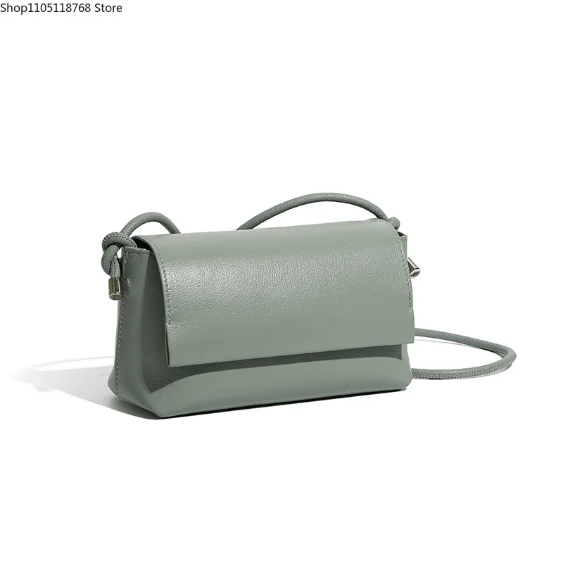 

Genuine Leather Woman Bag Cowhide Shoulder Bag Soft Leather Minimalism Luxury Crossbody Bag