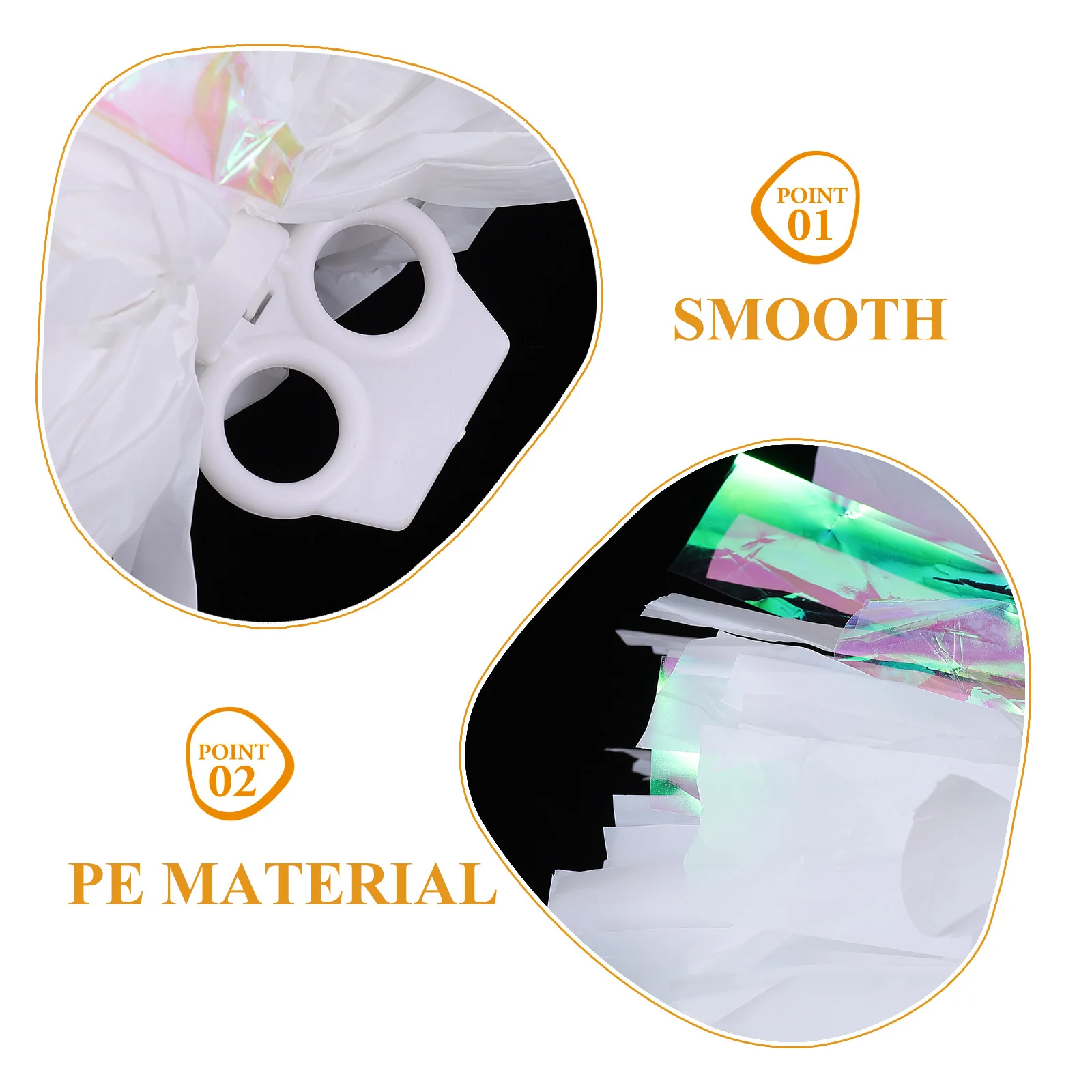 

2Pcs Cheerleader Pom Poms Portable Durable Reusable Bright Color Pe Material Comfortable Handle Perfect for Cheerleading