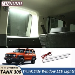 LINNUNU For Great Wall GWM TANK 300 2025 Car trunk Light Modification Trunk Side Window Lighting LED Light Interior Accessories