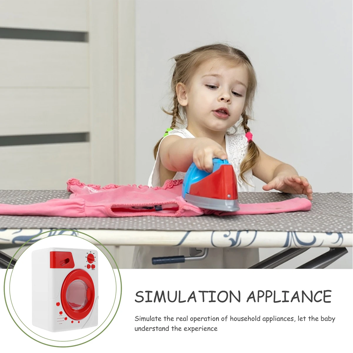 

Mini Washer Play House Washing Machine Cleaning Toys for Creative