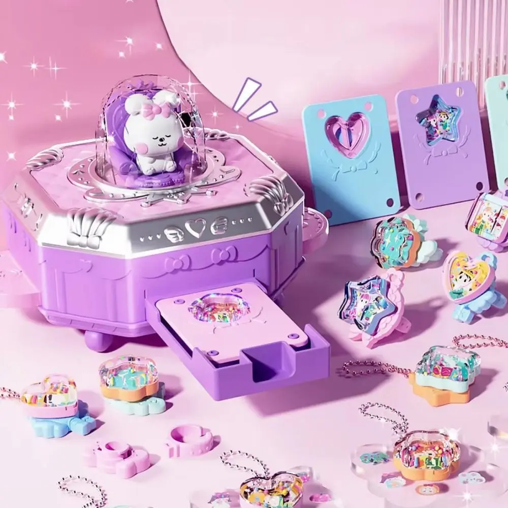 DIY Magical Goo Card Gift Box 3D Rabbit Goo Card Sticker Set Rich Content Large Capacity Goo Card Full Set Stickers