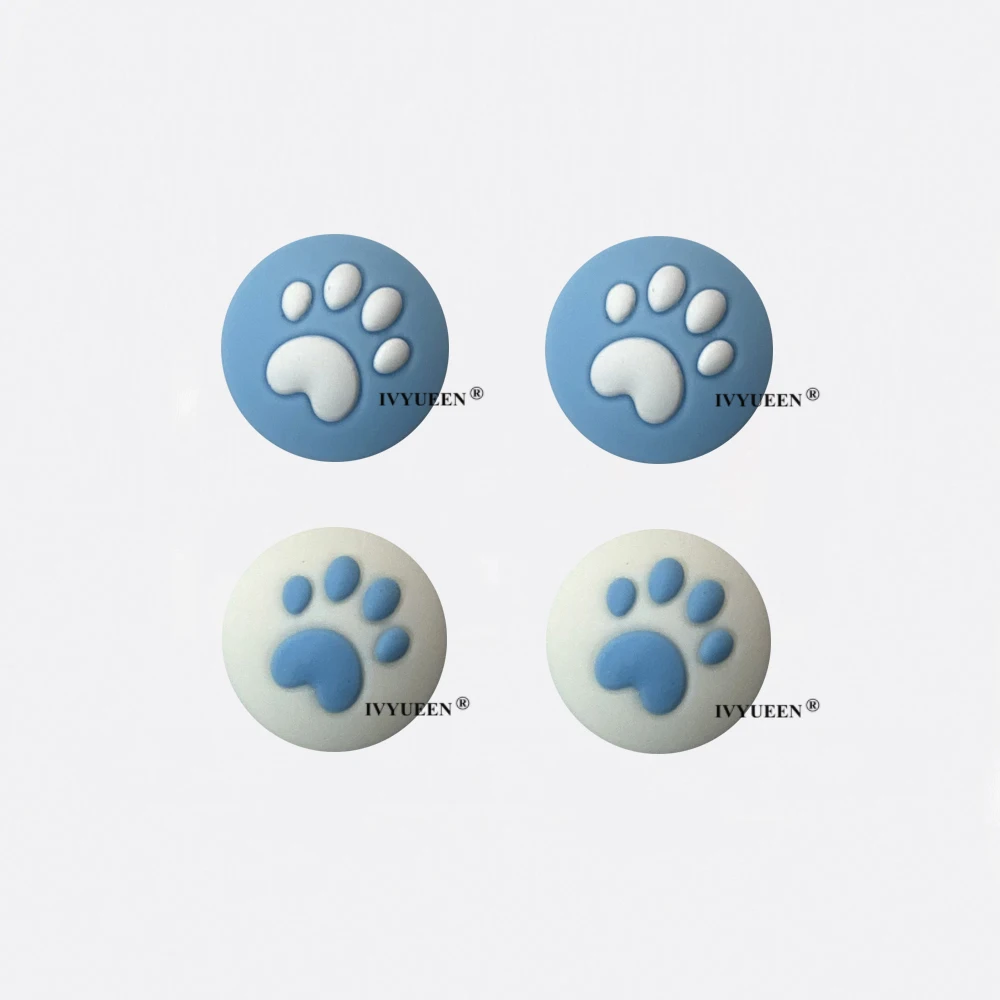 IVYUEEN 4 PCS Cute Cat Claw Thumb Grips Analog Stick Cover Joystick Cap for Nintendo Switch Lite OLED JoyCon Joy Con Accessories