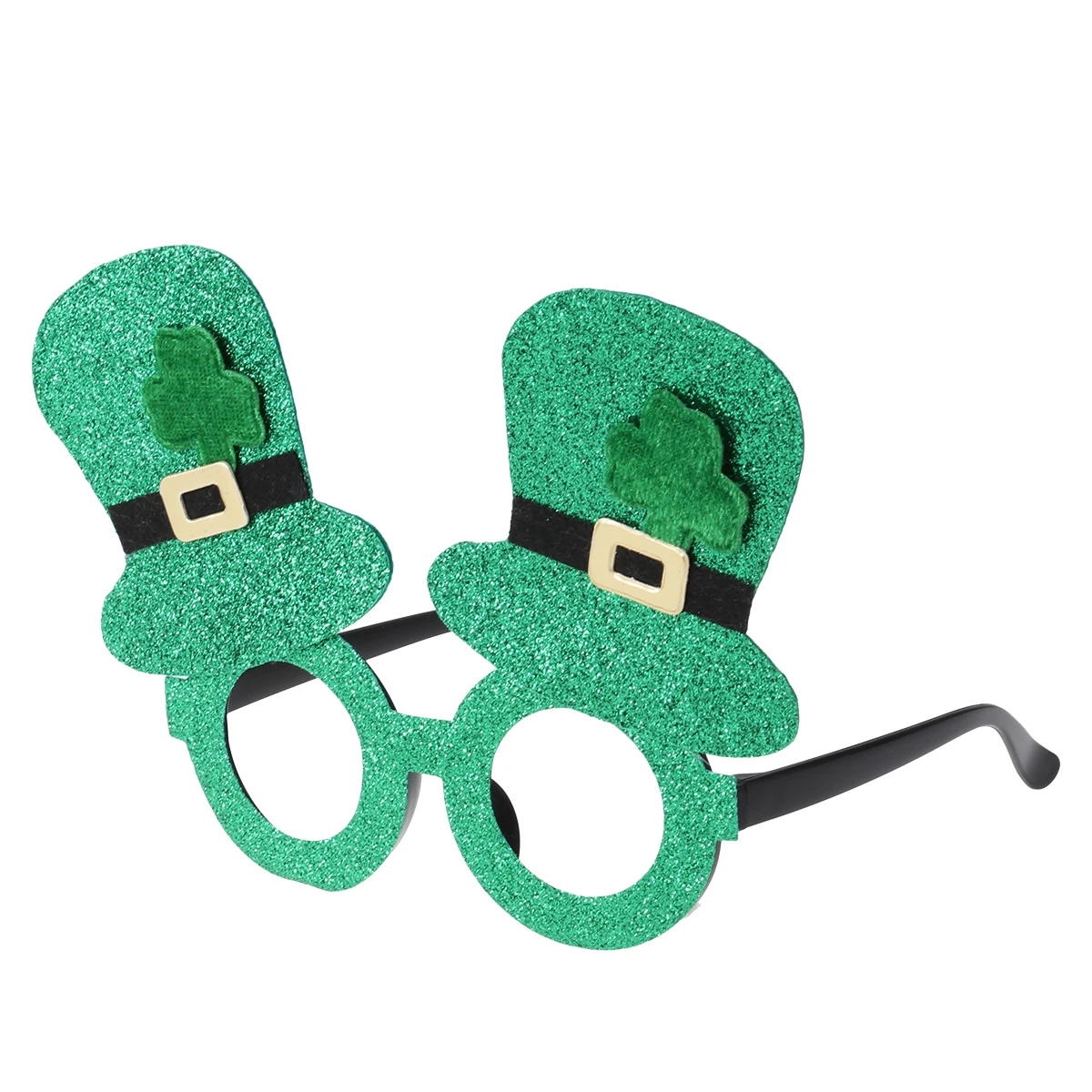 

Clover Top Hat Glasses Four Leaf Party Hats for Kids Patrick's Novelty Lensless