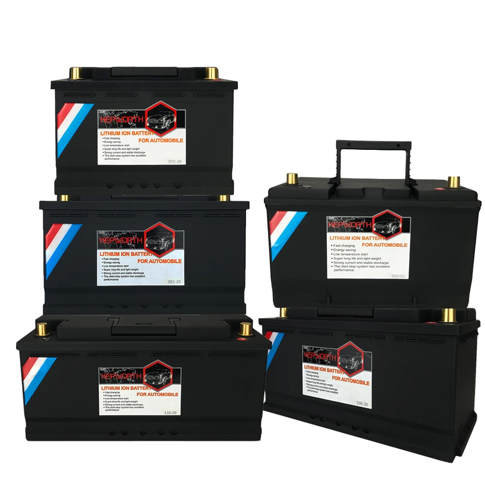 12V LiFePO4 Lithium Car Battery 70Ah 80Ah 100Ah 120Ah Jump Starter ...