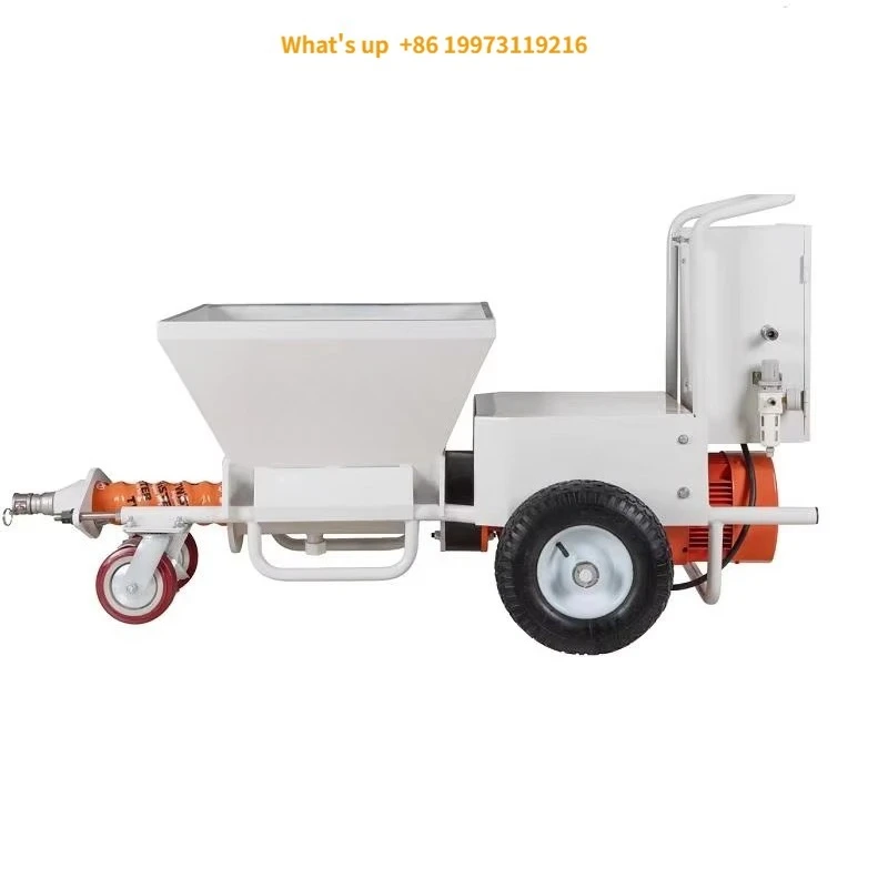 2026 New 380V Plaster Screw Spray Painting Equipment with Reliable Pump Motor Engine Components