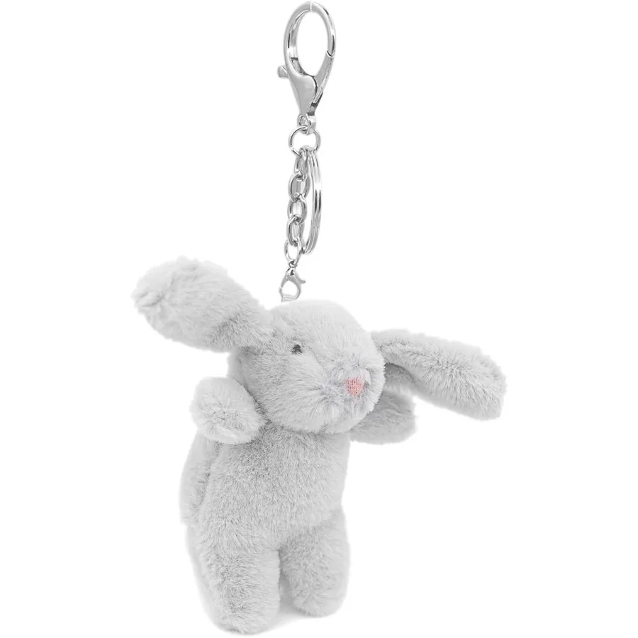 

Cute Bunny Plush Keychain 3.5 Inch Bag Charms for Handbags Backpack Purse Pendant Gift for Women