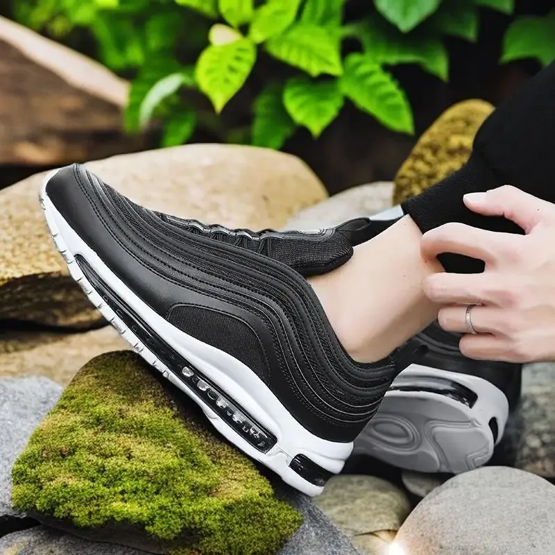 أحذية رياضية رجالية 97 ذات وسادة هوائية، أحذية رياضية كلاسيكية عصرية، أحذية رياضية للرجال