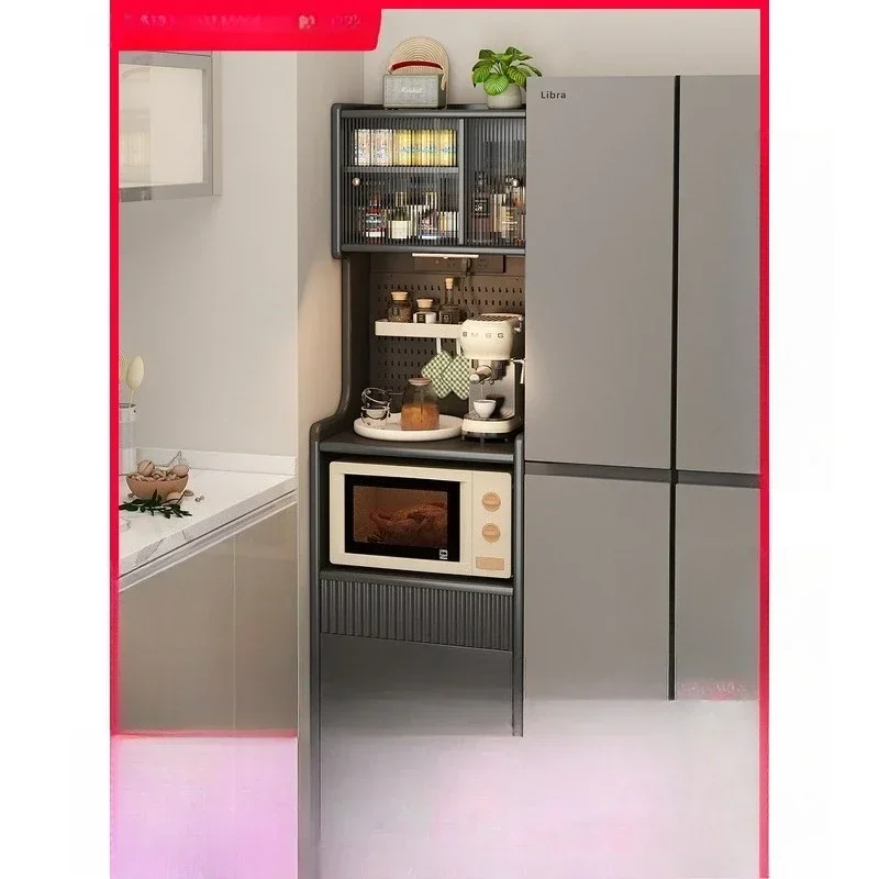 Small apartment kitchen crevice cabinet narrow dining side cabinet refrigerator cabinet integrated small side  against th