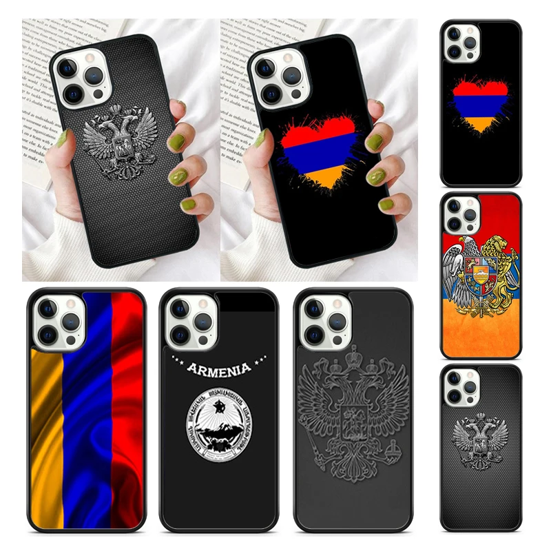 Armenian Flag Phone Case Cover for iPhone 16 15 SE2020 13 14 11 12 Mini Pro Max 6 7 8 Plus  coque fundas Shell