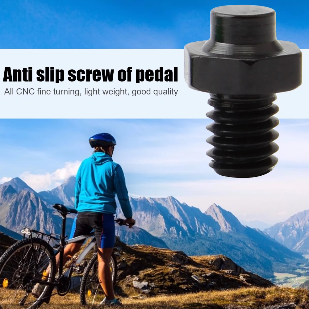 

10 шт. алюминиевых винтов для педалей велосипеда, антискользящие винты для педалей горного велосипеда