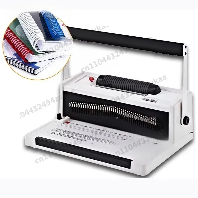 S20A Manual 46 Holes Adjustable A4 Size Below 300mm  Calendar Single Coil Spiral Plastic Wire Binding Machine
