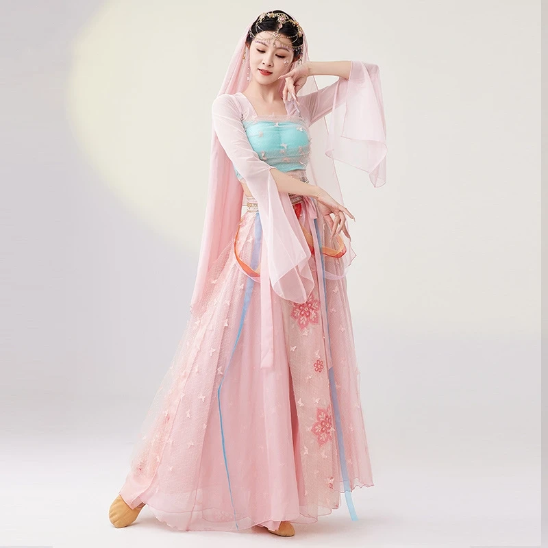 2025 New Western Regions Han And Tang Dance Dress Costume Western Exotic Women Costume Dunhuang Flying Apsaras Costume - Exquis