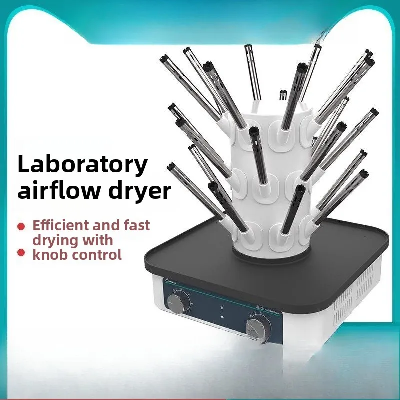 Instrument Glass Air Dryer, Laboratory Type C 24 Hole Test Tube Beaker Flask 12 Stainless Steel Air Duct