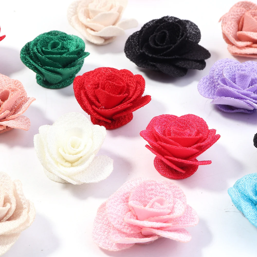 

10 шт., 4 см, красочные искусственные цветы, жемчужная конопляная ткань, цветок розы для шитья, декор, головные уборы «сделай сам», шляпа, платье, аксессуары для одежды