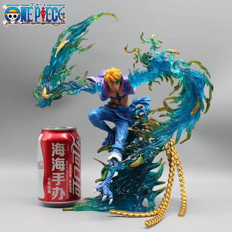 

31cm One Piece Phoenix Marco Anime Figure GK Whitebeard Pirates Manga Statue Pvc Action Figurine Collection Model Toy Gift