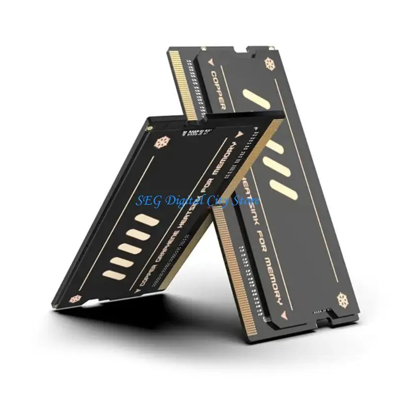U75B Copper  Heat Sink Pad Notebook Memory Card Cooler Hard Disk Radiator Heatsink Thermal Pads SSD Cooling Pad