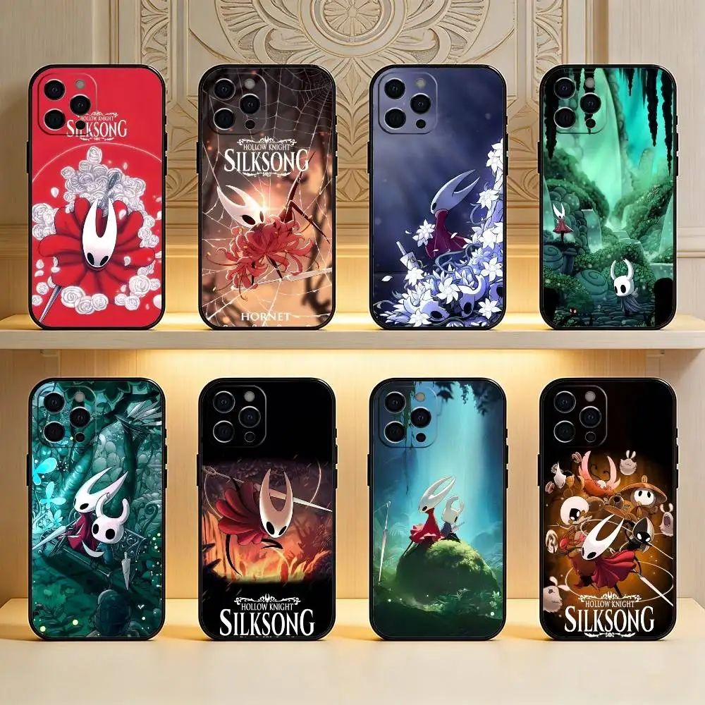 

Game H-Hollow K-night Phone Case For iPhone17,16,15,14,13,12 Plus,Max Soft Silicone Black Cover