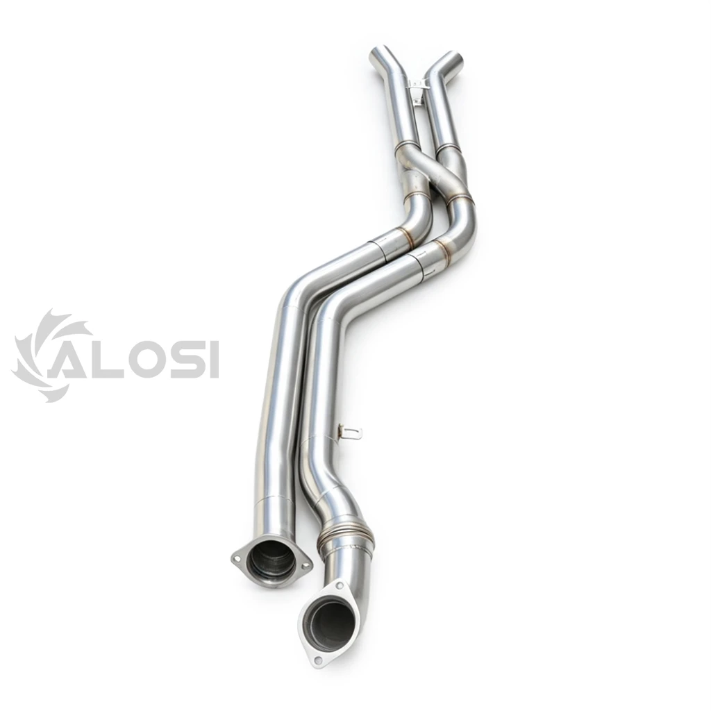 High-Performance Exhaust Middle Pipe with Z-Shaped for BMW G80 M3/ G81 M3 Touring/ G82 M4/ G87 M2 Exhaust Middle Section