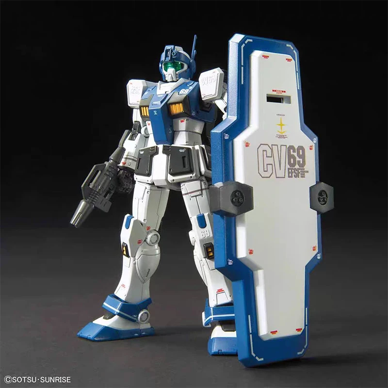 In Stock Bandai 022 RGM-79HC GM Guard Custom The Origin Ver. HG 1/144 Model Kit Figure Action Model Gift Toy Collection for Kids