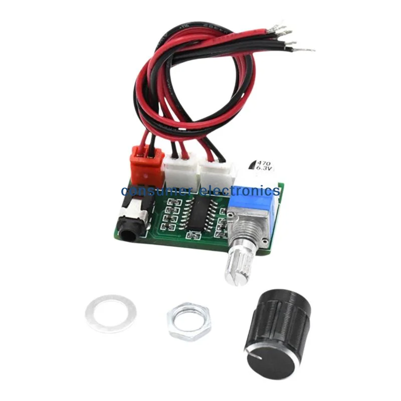 portable1 Set Input USB 5V Power Supply Dual 3W Output XH-A157 Digital Amplifier Board PAM8403 With Volume Knob Auxpractical