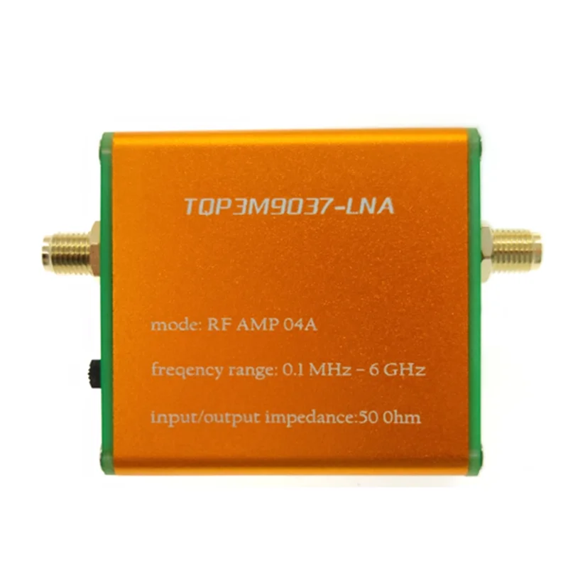 100K-6GHz Full-Band Amplifier Preamplifier High Linearity Ultra-Low Noise Gain Amplifier(No Battery)