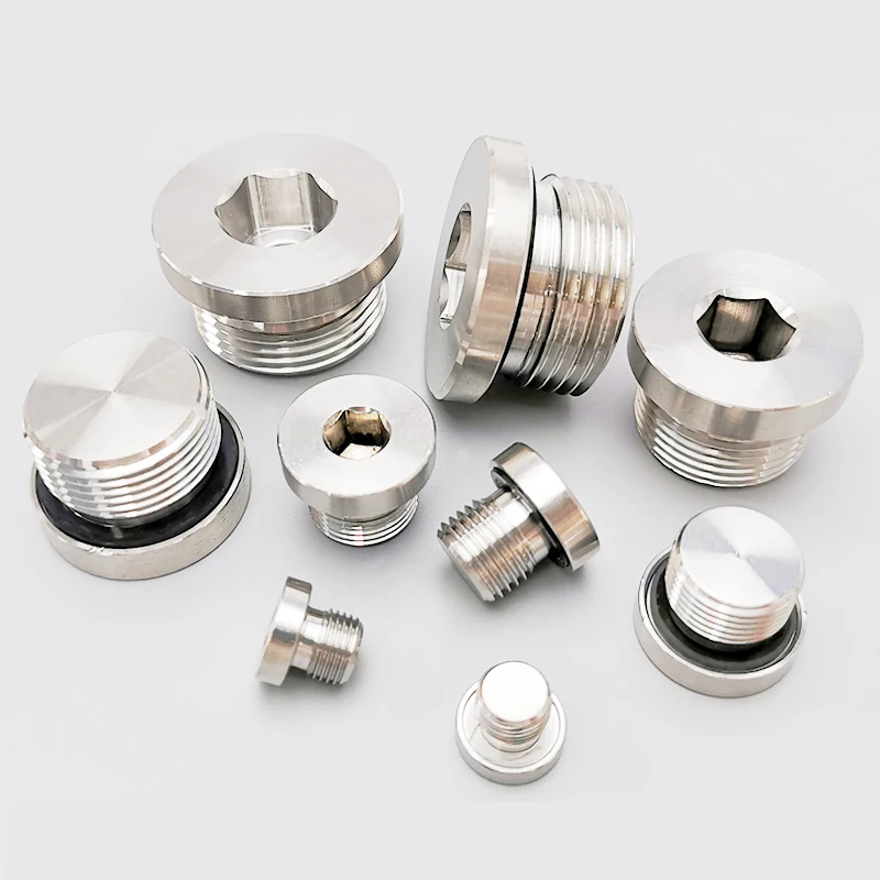 

Hexagon Bolts Oil Pressure Plug Screws Hydraulic Fasteners Inner Six Angle Carbon Steel Blind Flange Sealing Up Explosion-proof