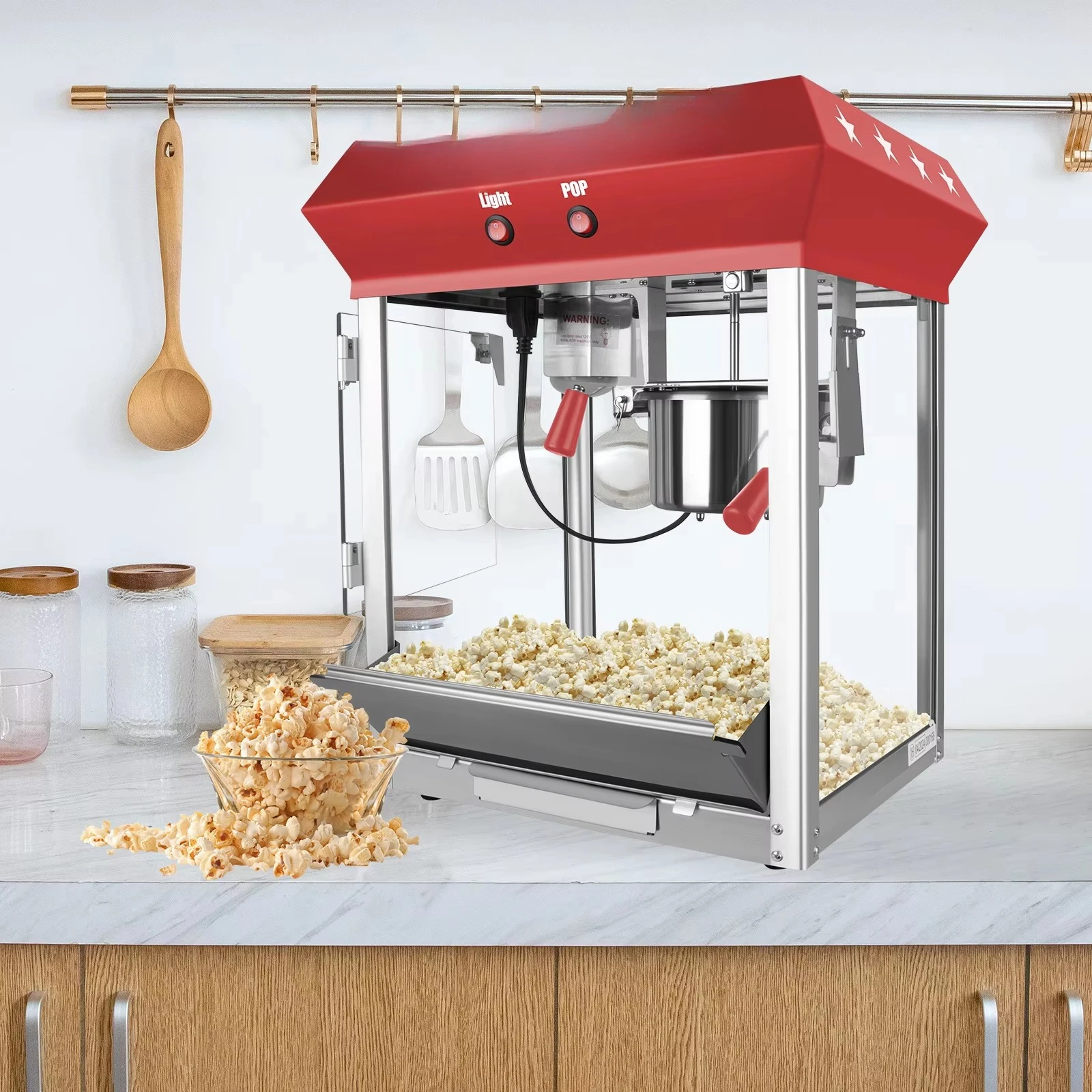 FOODLINE Coastal Street Popcorn Stall Machine Sun Protection Cover Waterproof Buttons Uniform Popping Gear
