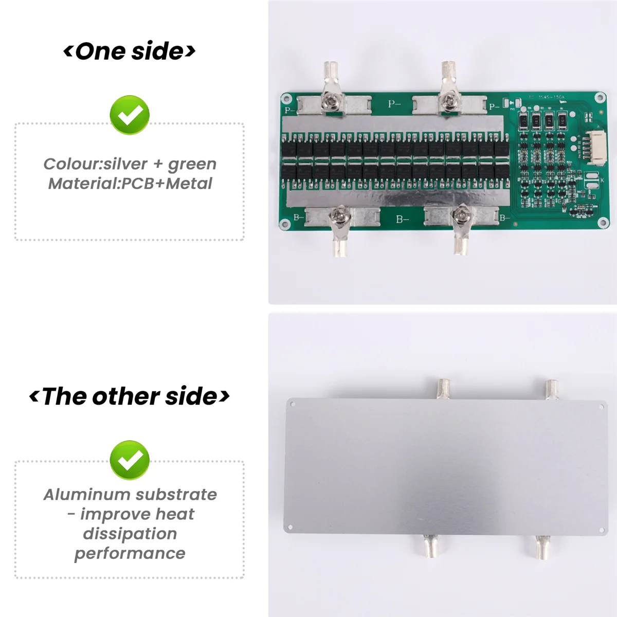 4S 12V LiFePO4 แบตเตอรี่ Balanced ชาร์จ 150A ต่อเนื่อง 100A แบบพกพารถเริ่มต้น Equalizer