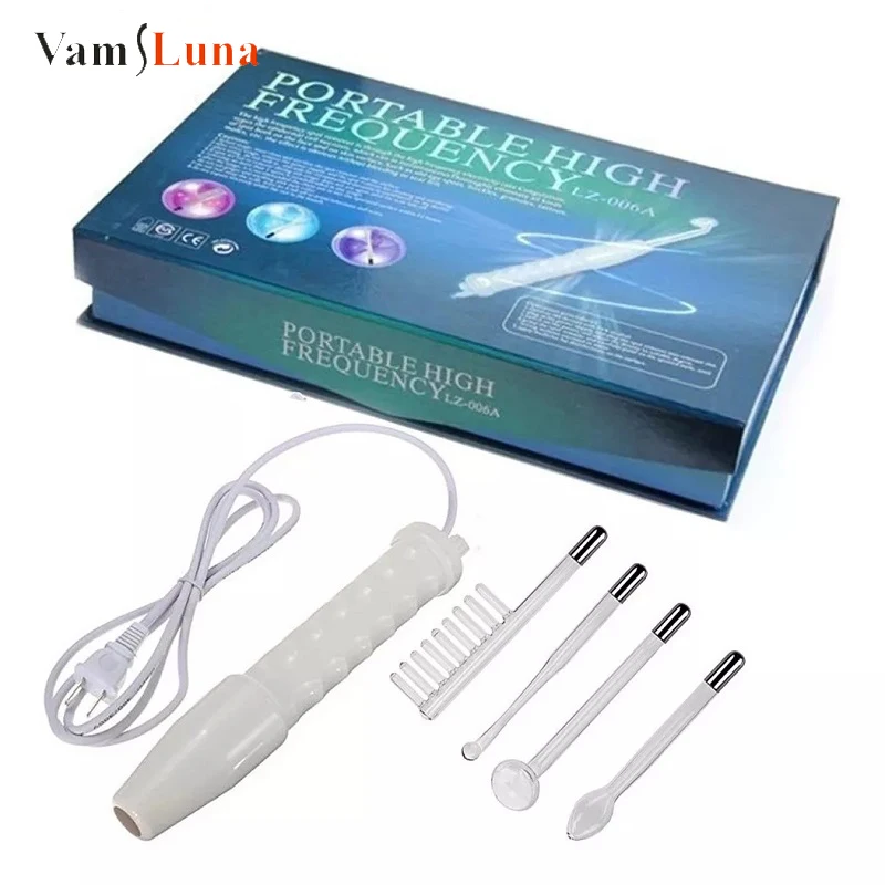 Portable High Frequency Appliance With Original Box Electrode Tube Electrotherapy Skin Care Facial Spa Salon Acne Remover