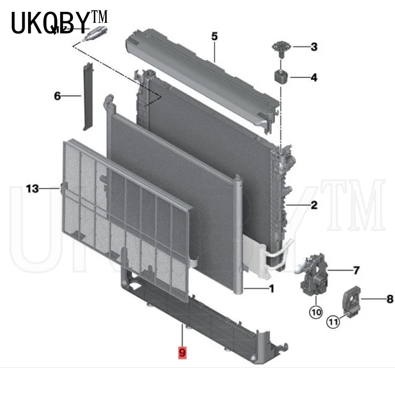 Parte inferiore della piastra di copertura 5 sistema G38 G11 G12 G30 17118632118